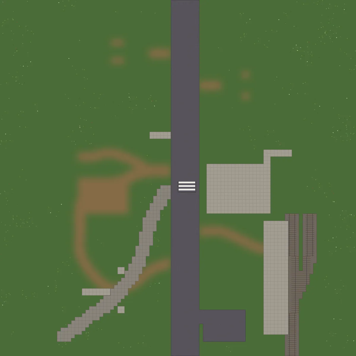 Close-up map of Green Foothill Station (23, 13) around Bao the Buffet Seller, 3 NPCs nearby.